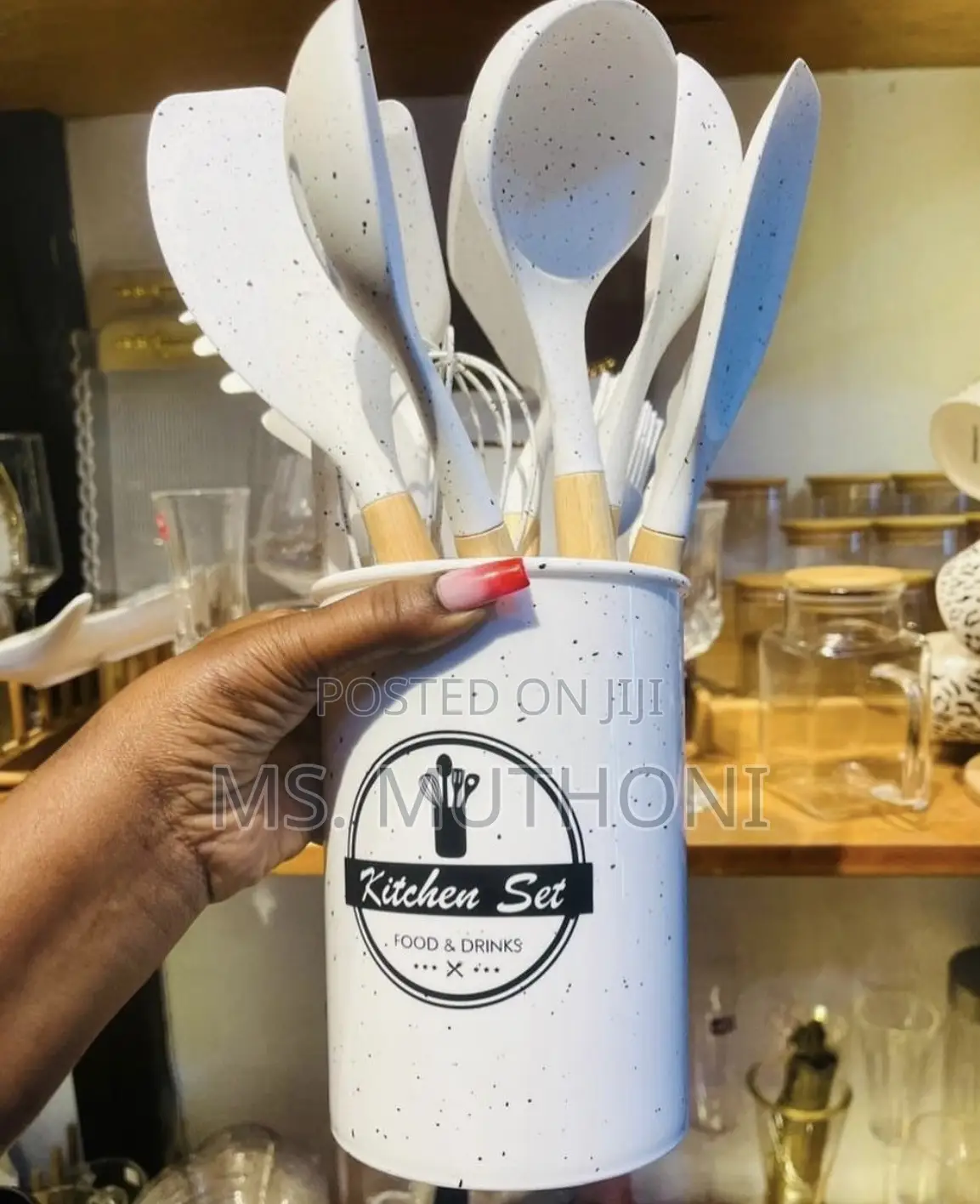 Unique ( Marble ) Silicone Spoons Set