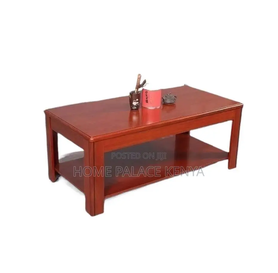 Coffee Table; Premium Solid Mahogany Table for Modern Home Interiors