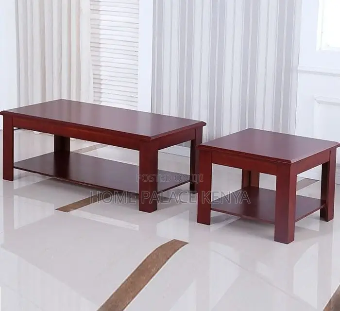 Coffee Table; Premium Solid Mahogany Table for Modern Home Interiors