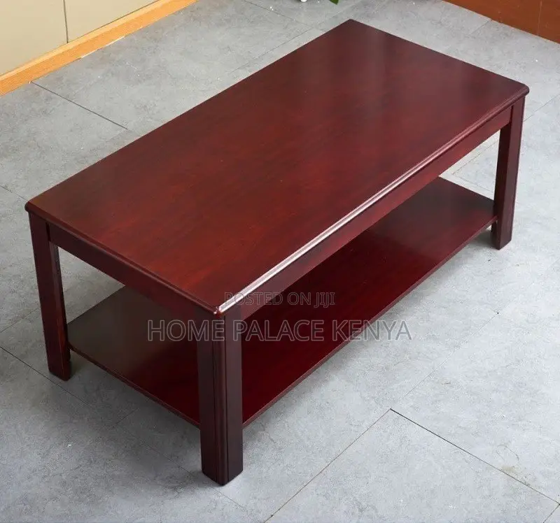 Coffee Table; Premium Solid Mahogany Table for Modern Home Interiors