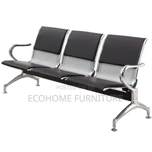 Visitor Chair. Office 3 Seater Chair Padded Seat