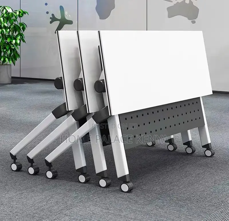 Study Table;Contemporary Folding Workstation With Storage Compartments