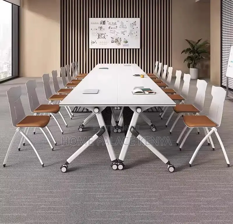 Study Table;Contemporary Folding Workstation With Storage Compartments
