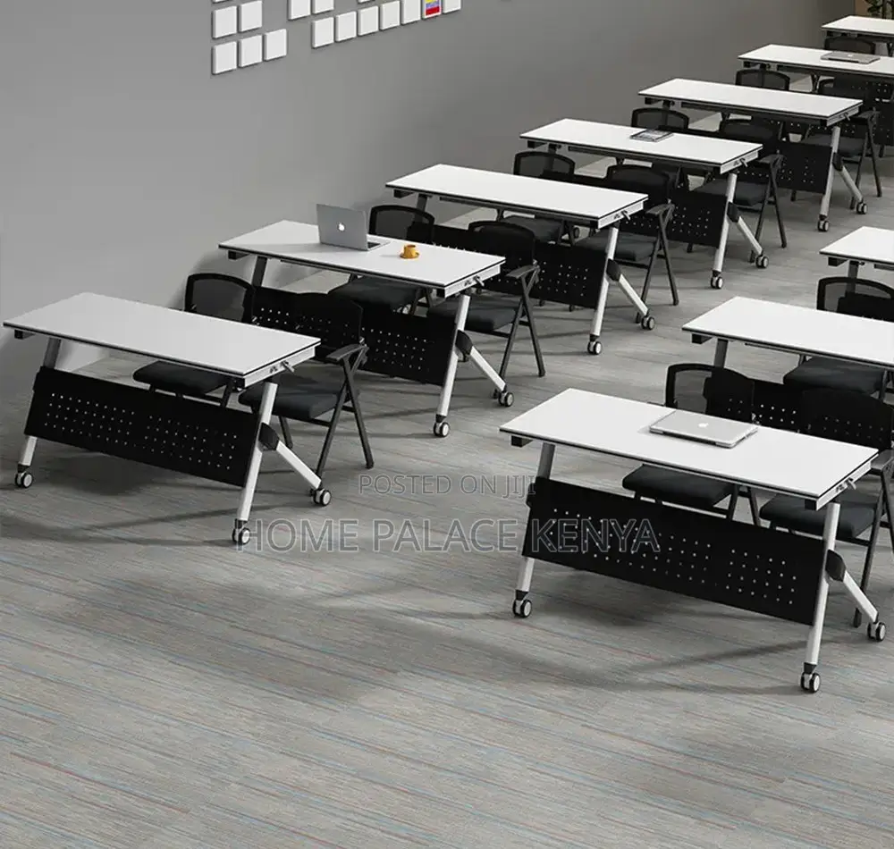 Study Table;Contemporary Folding Workstation With Storage Compartments