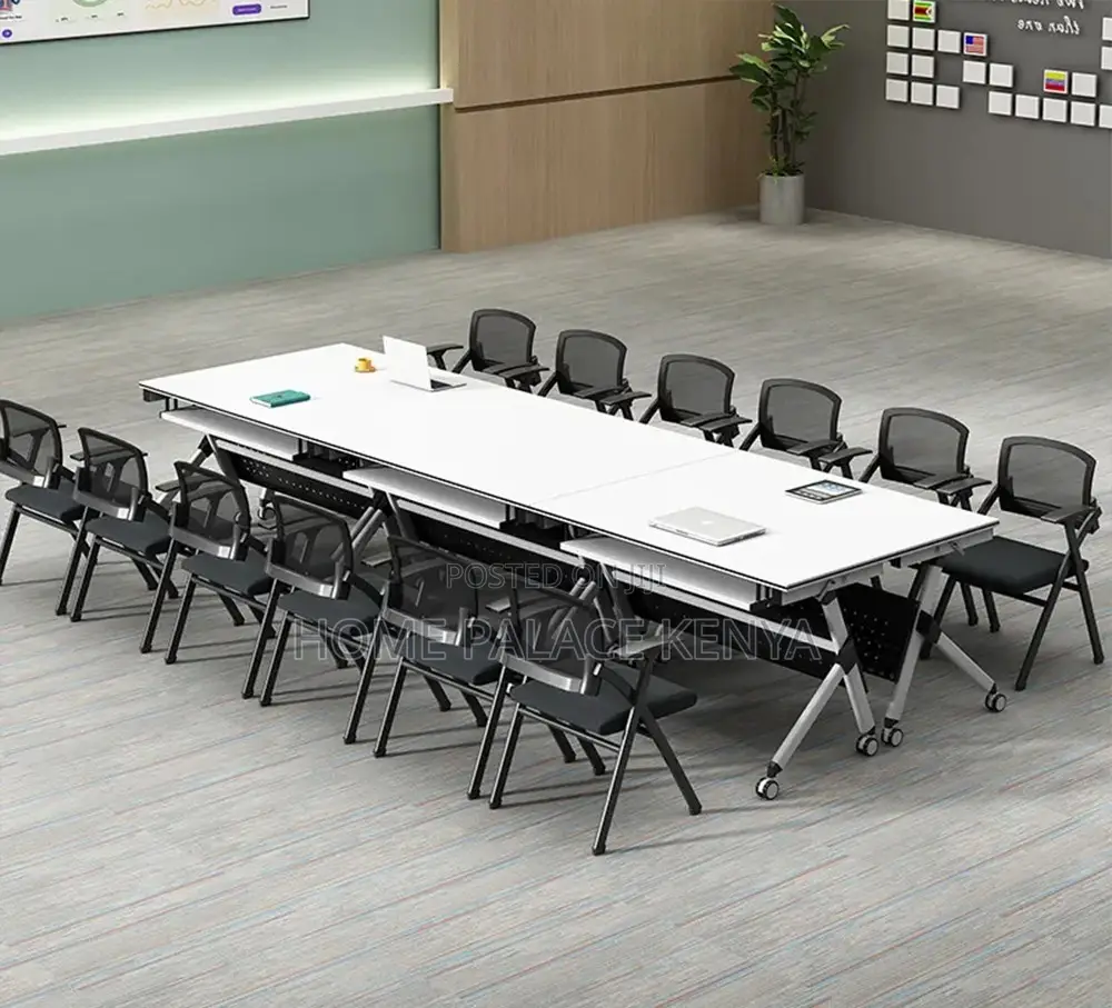 Study Table;Contemporary Folding Workstation With Storage Compartments