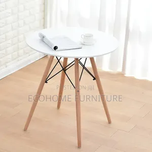 Round Table. 2 Seater Dining Table Black Top