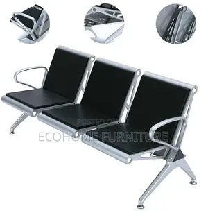 Visitor Chair. 3 Seater Seater Waiting Bench Heavy Duty