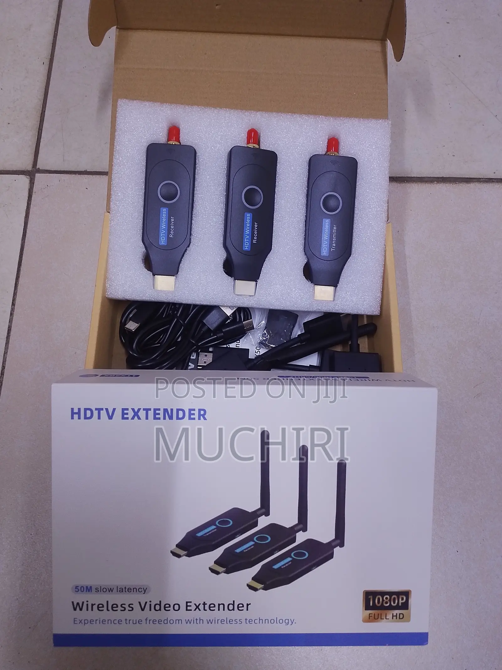 Wireless HDMI Extender 50M Full HD 1080P | 1 Transmitter + 2 Receivers
