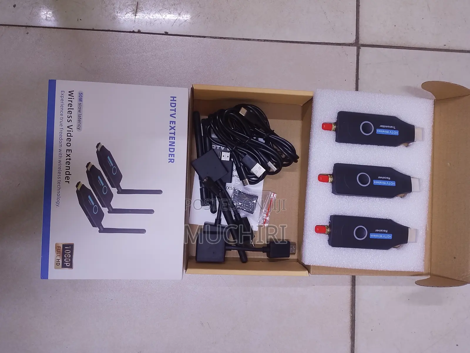 50M Wireless HDMI Display Extender With 2 Displays