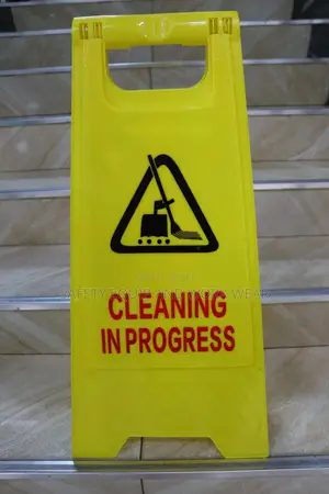 Caution Board Cleaning in Progress