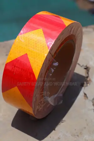 Adhesive Yellow Red Tape