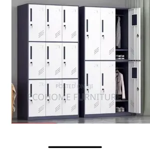 Cabinet. Door Steel Office Locker Cabinet – Lockable Storage Locker