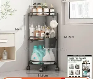 Multi-Layer Triangular Corner Storage Rack