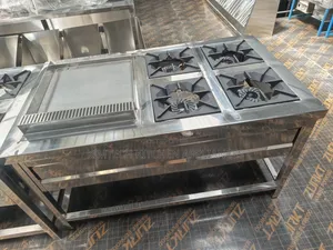Stainless Steel Combine With 4burner and Hot Plate