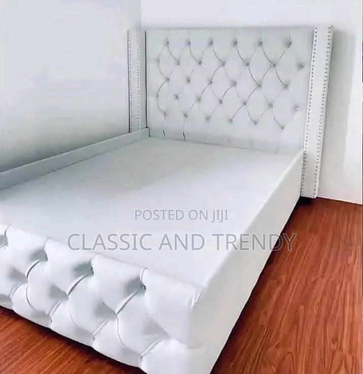 White Upholstered Beds 5x6