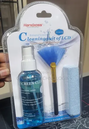 LCD TV Computer Cleaning Suite Liquid + Microfiber Cloth + Dust Brush