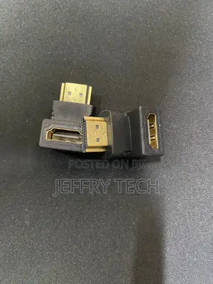 HDMI Adapter Connectors, Including 90-Degree Right-Angle Male-to-Femal