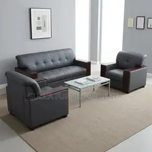 Leather Executive Lobby Sofa-5 Seater