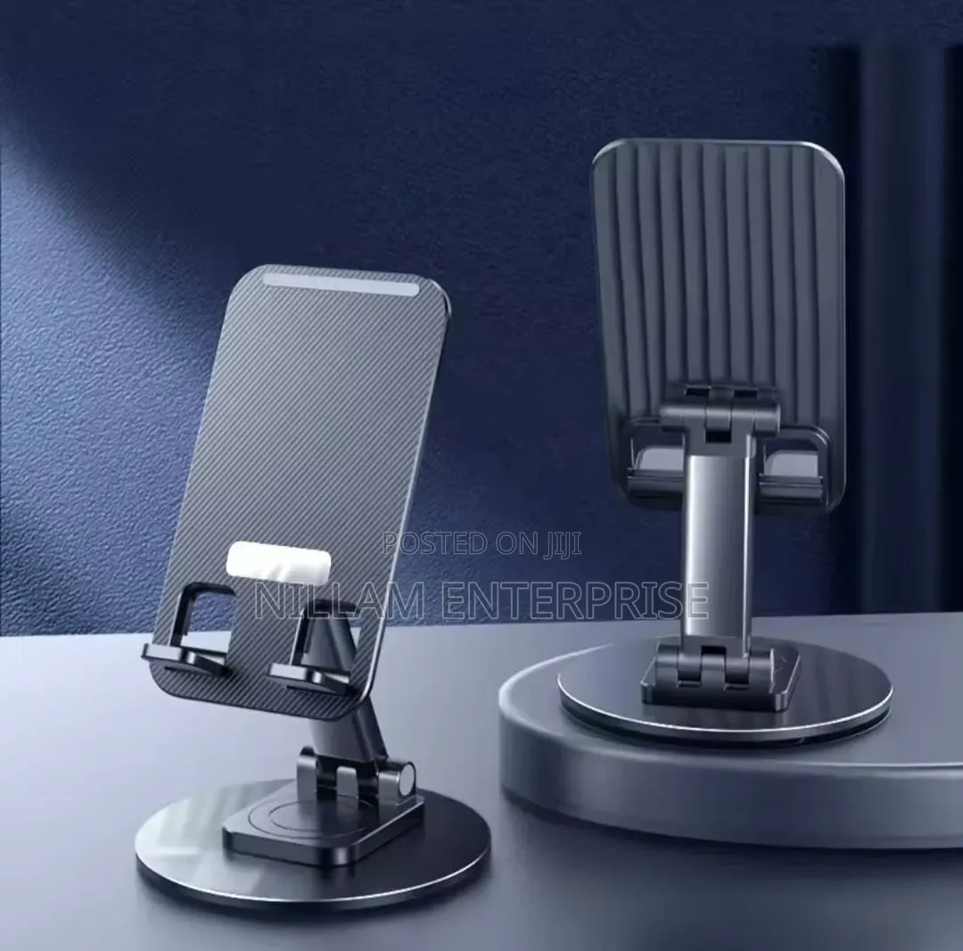 Heavy Duty Metallic Foldable Phone/Tablet Stand.