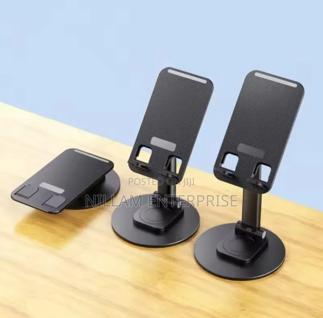 Heavy Duty Metallic Foldable Phone/Tablet Stand.