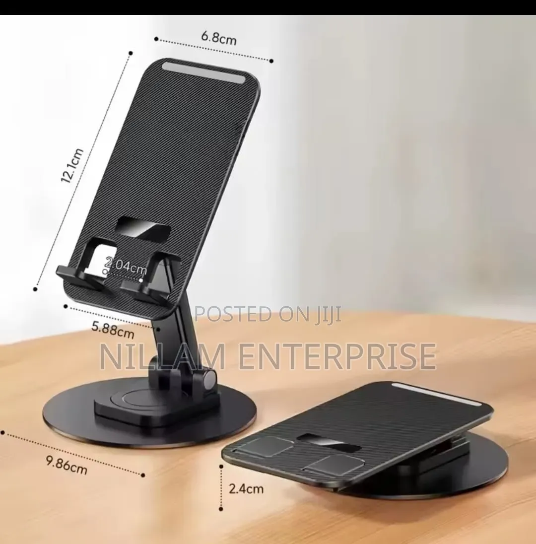 Heavy Duty Metallic Foldable Phone/Tablet Stand.