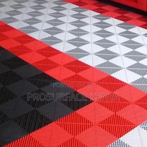 Premium PVC Garage Tiles – 40×40cm Non Slip Flooring