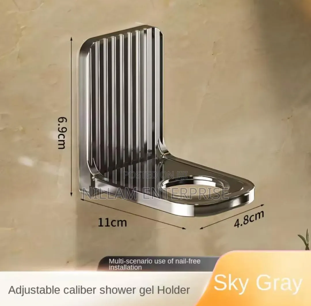 WALL Mounted Shower Gel Bottle Rack Holders 5pc