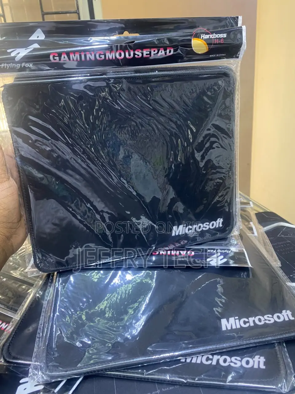 Black, Anti-Slip Microsoft-Branded Gaming and Office Mousepad