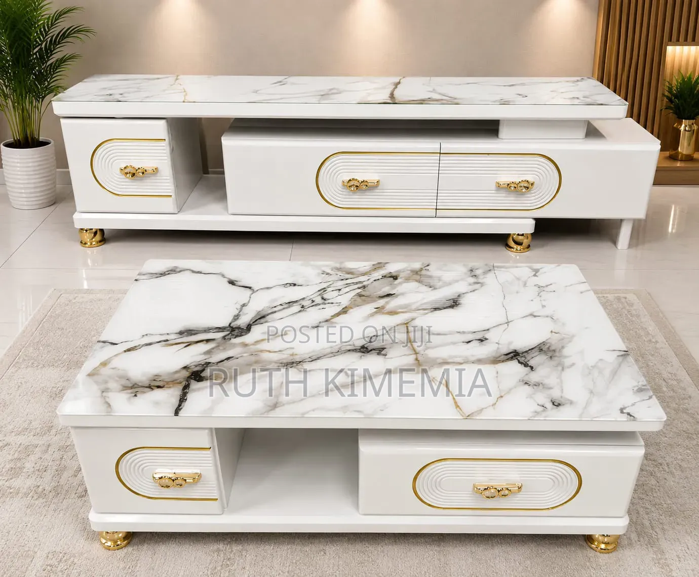 Coffee Table Plus TV Stand