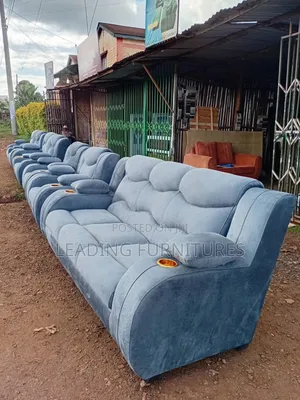 5seater Semi Recliner Gray