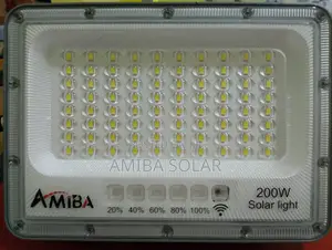 High Illumination 200 Watts Solar Floodlight With Optical Lens
