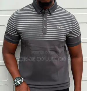 A Striped Polo Shirt