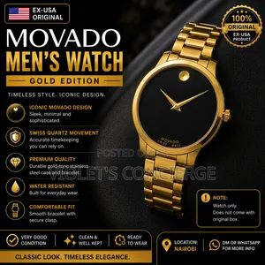 Ex Usa Movado Men Gold Watch