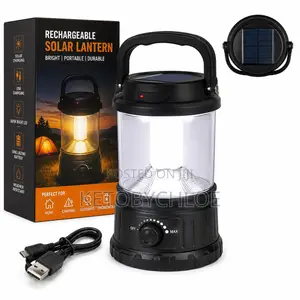 Rechargeable Solar LED Lantern – USB Solar Charging Emergency Light