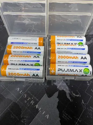 Pujimax 2000mAh AA Rechargeable Batteries.