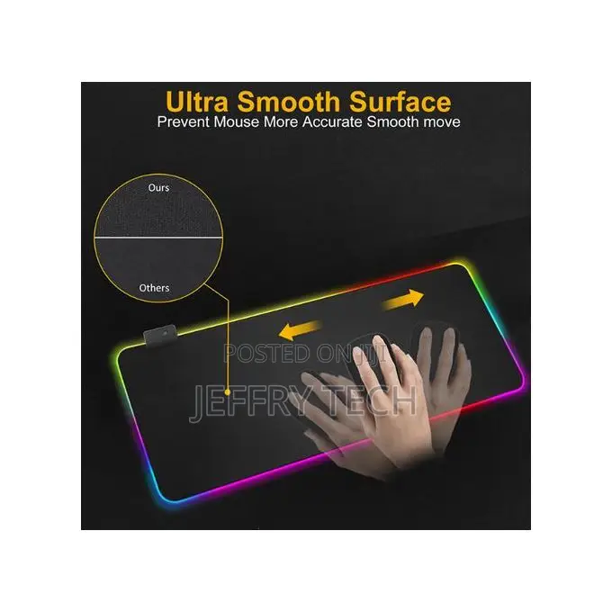 RGB Led Computer Keyboard Game Mouse Pads 800x300x3mm