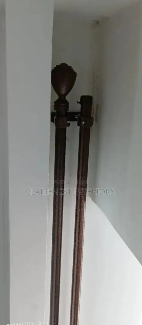 Rust-Resistant, Double Powder Coated Curtain Rods