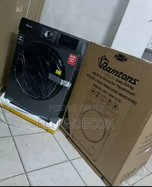 Ramtons RW/216 8KG Front Load Washing Machine – 1200 RPM BLDC Inverter