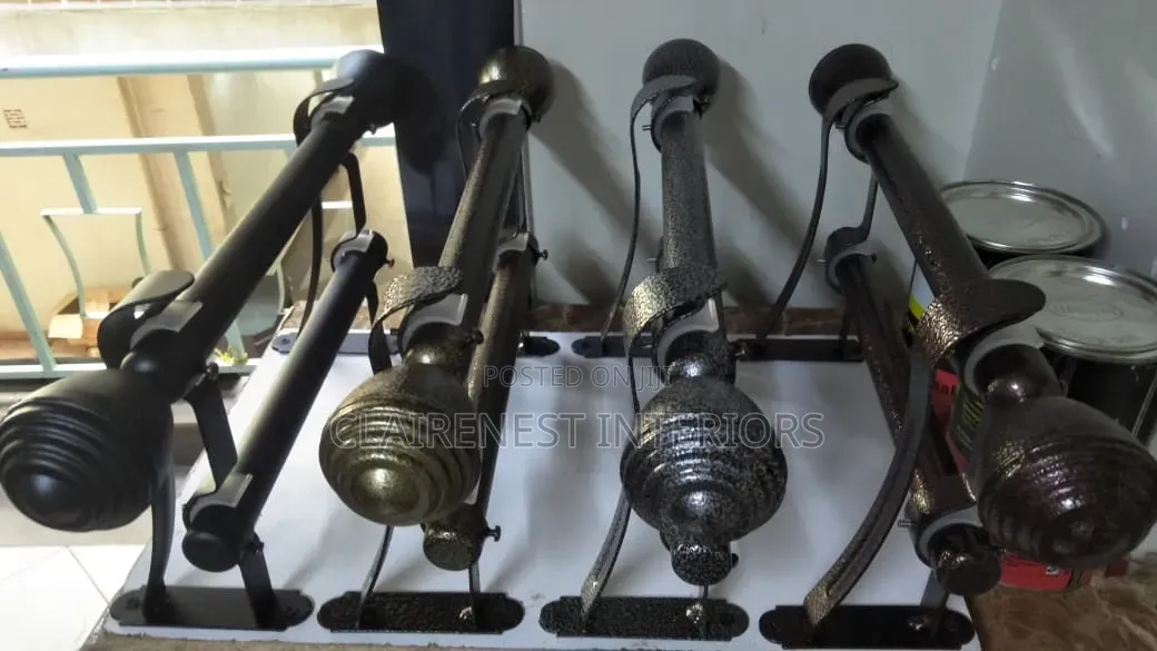Designed to Resist Rust and Wear, Powder Coated Curtain Rods