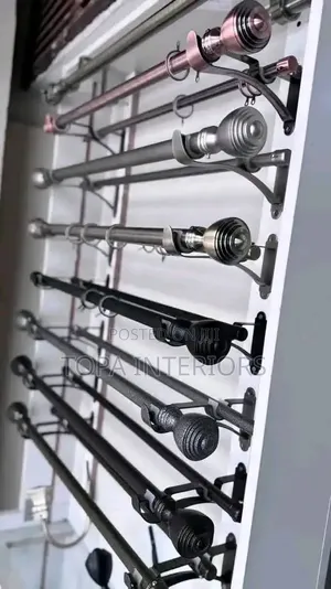 Top Quality Heavy Duty Powder Coated Jua Kali Curtain Rods