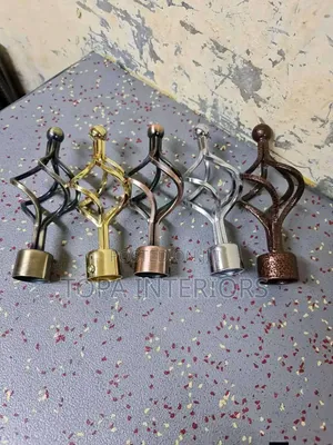 Finials for Curtain Rods Decorative Curtain Pole Accessories