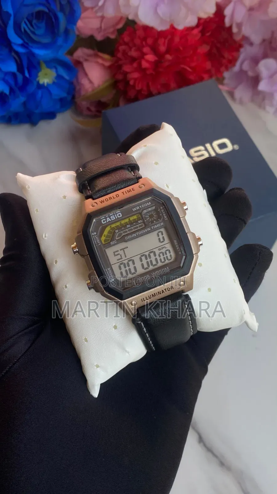 Casio Worldtime Leather Watch