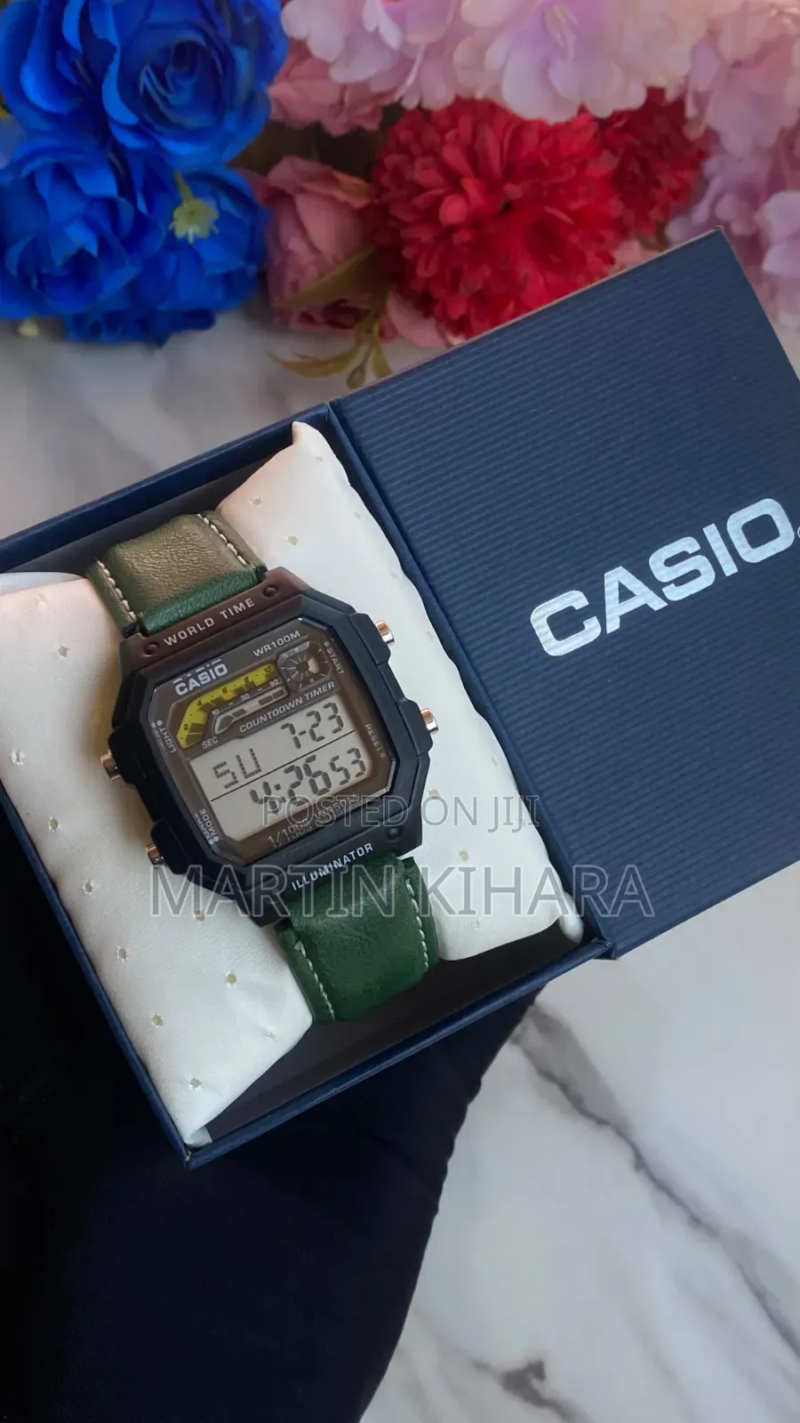 Casio Worldtime Leather Watch