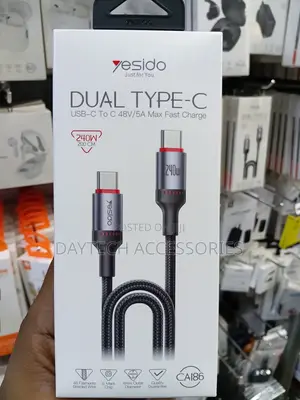 This Is a Yesido CA186 240W USB-C to USB-C Fast Charging Data Cable.
