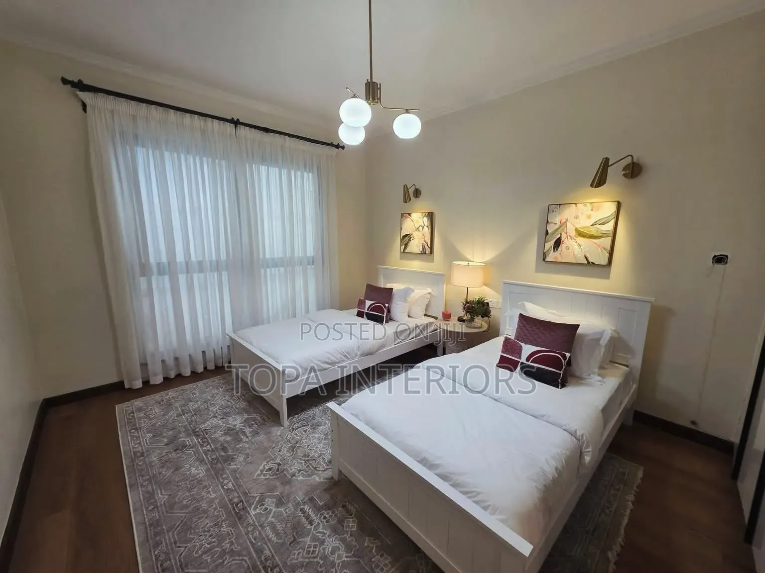 White Sheers for Bedroom Light Penetration