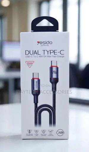 Yesido 240W Type-C to Type-C Aluminum Alloy Data Cable 2M