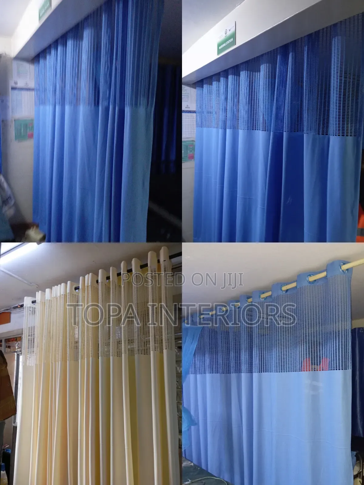 Durable Easy to Clean Hospital Curtains for Ward Partitioning