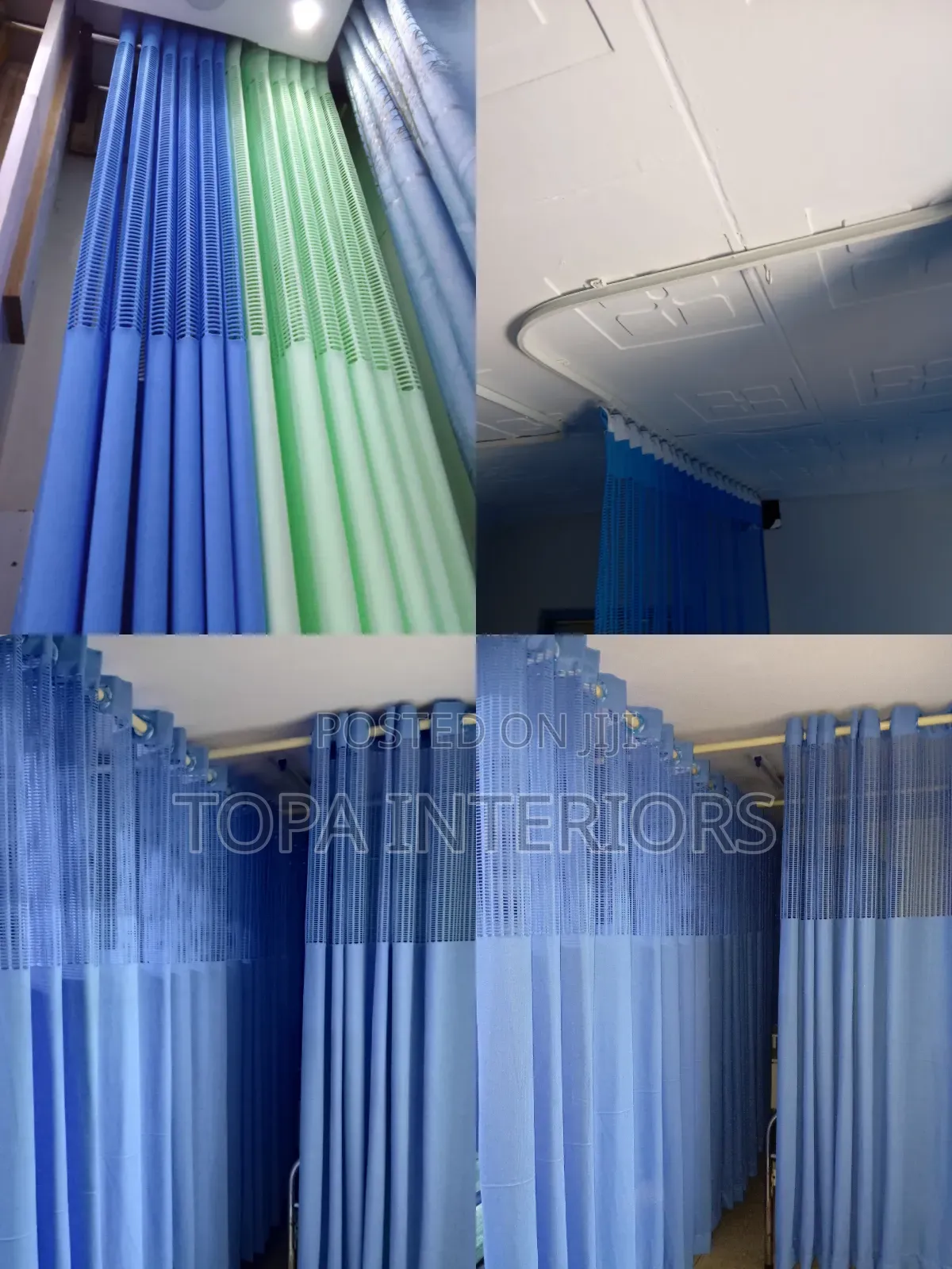 Durable Easy to Clean Hospital Curtains for Ward Partitioning
