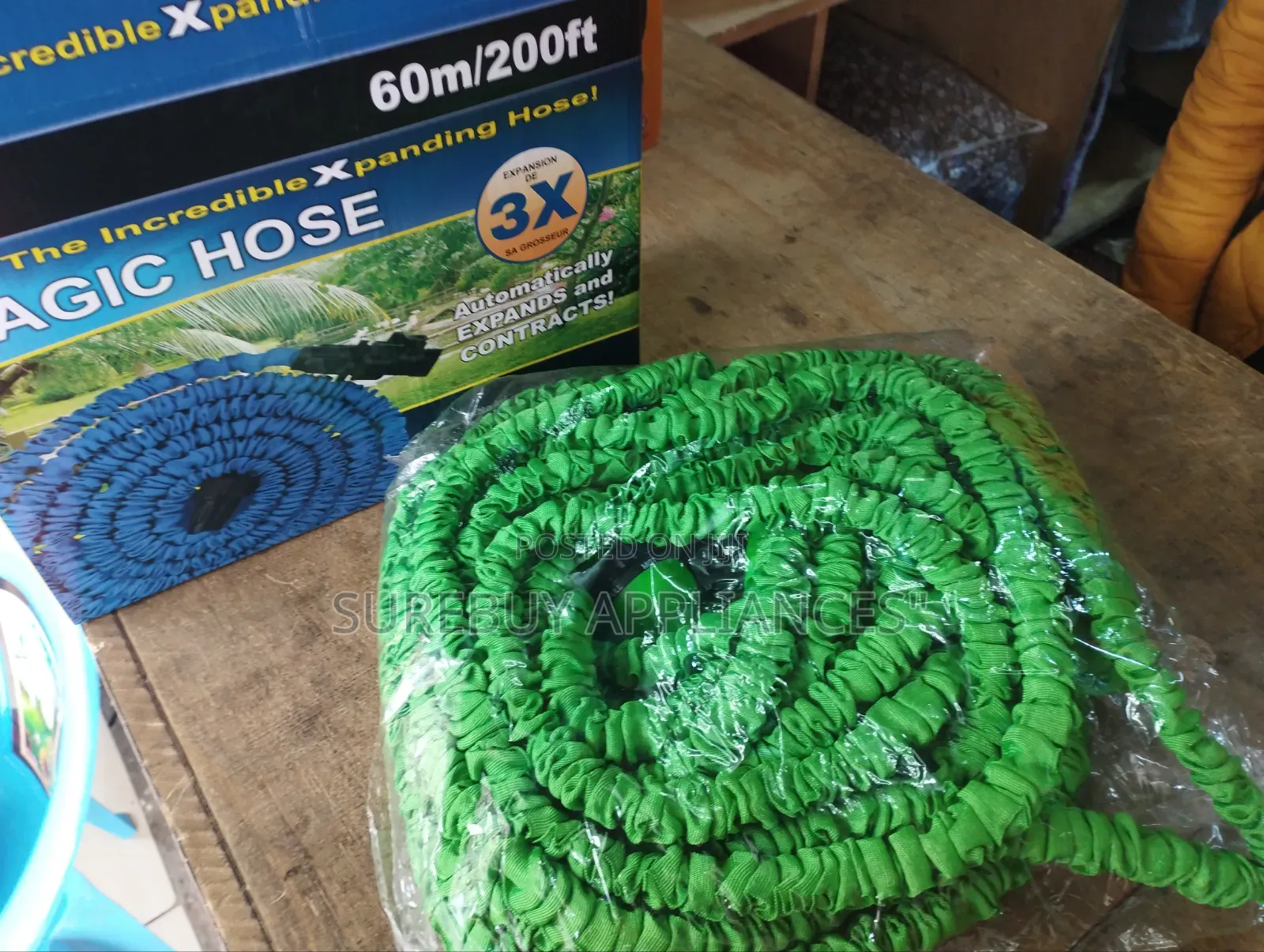 60M Magic Expandable Garden Hose Pipe With Multi Spray Jet