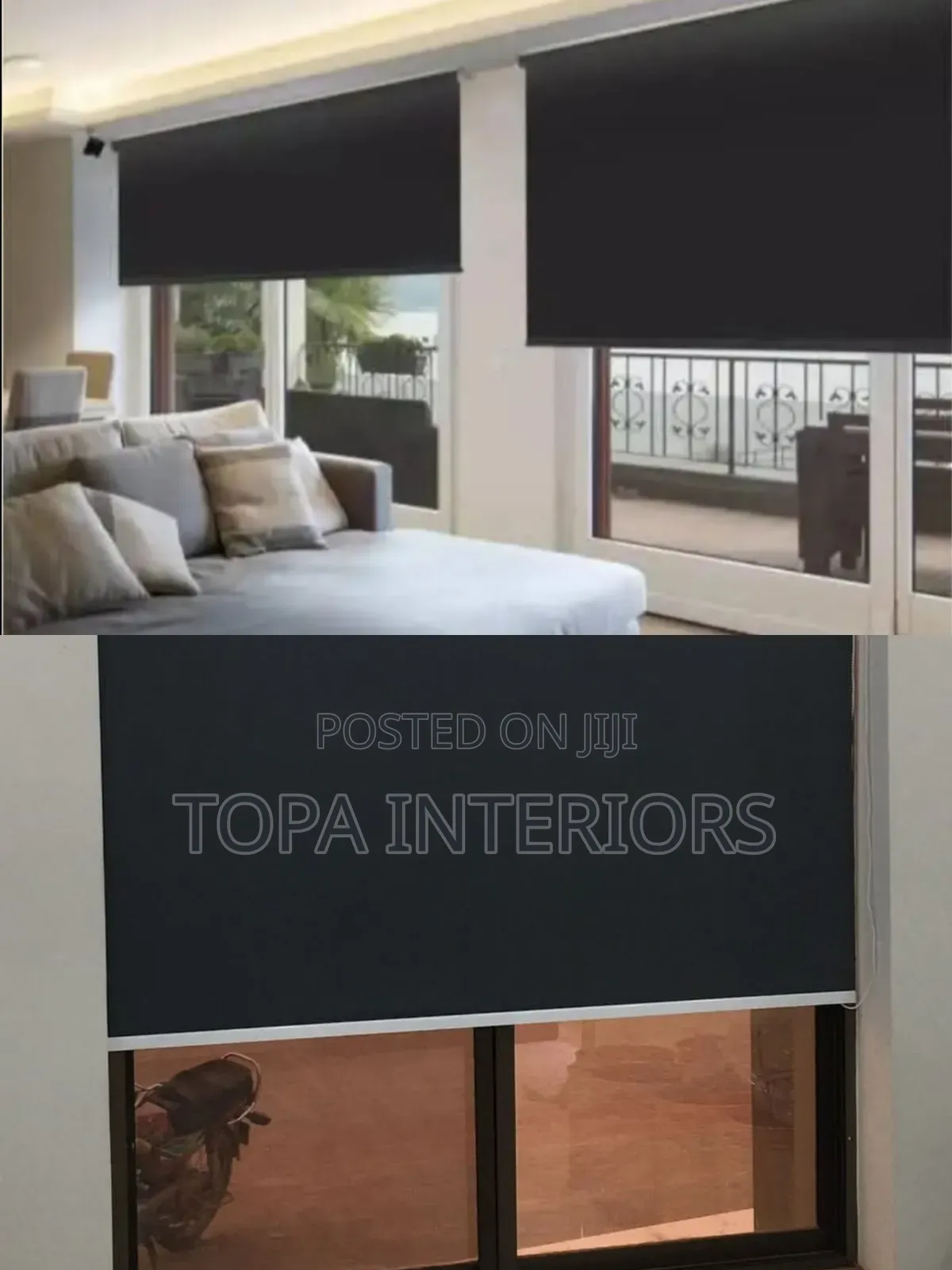 Modern Zebra Roller Blinds Horizontal Office Curtains